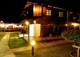 at night