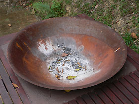 barbeque pit at tembusu patio