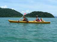 kayakking at langkawi