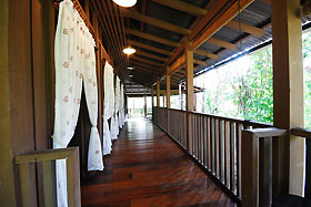 corridor at the bungalow