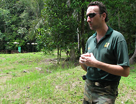 Leo looks after the programmes at Matang Wildlife Centre and is passionate about his job and his residents there.